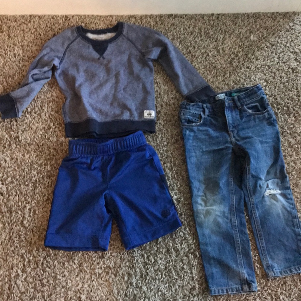 Set of blue play clothes ( three different brands)